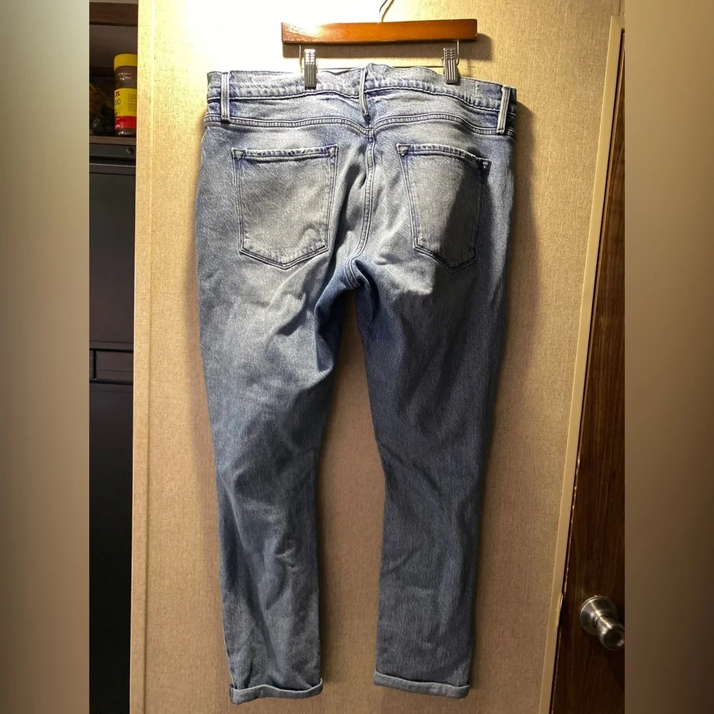 FRAME LE GARÇON womens distressed jeans 32 denim